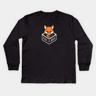 Fox in the Box Kids Long Sleeve T-Shirt